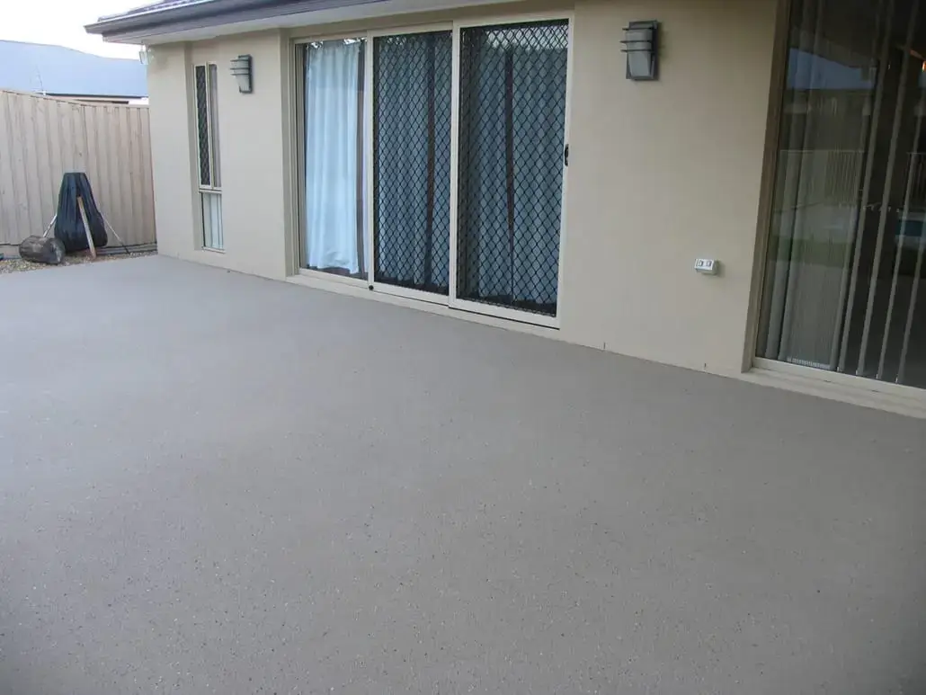 Plain concrete finish sample