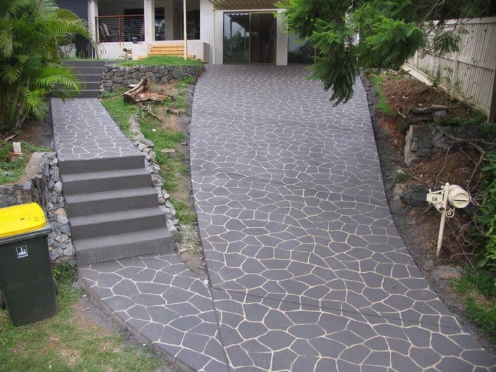 concrete resurfacing footpath stairs