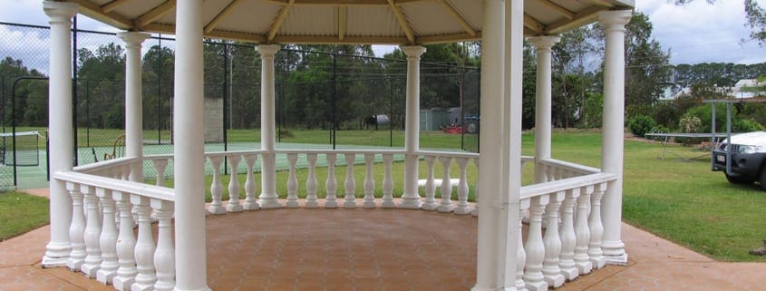 concrete tile pattern rotunda