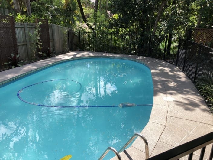 decorative concrete pool surrounds