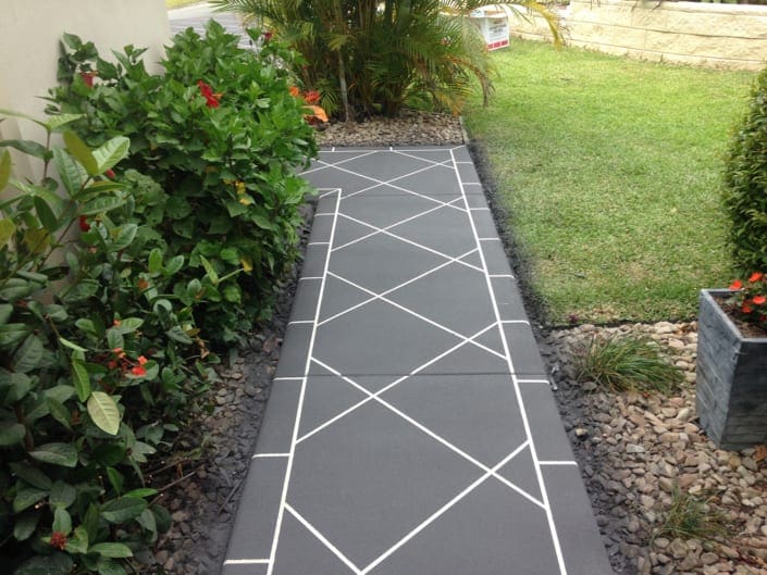 seamless decorative concrete resurfacing footpath