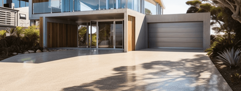 Exposed Aggregate Concrete Driveways Gold Coast - Queensland Concreting