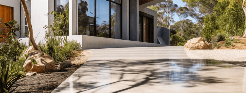 New Concrete Driveways - Modern Australian Home